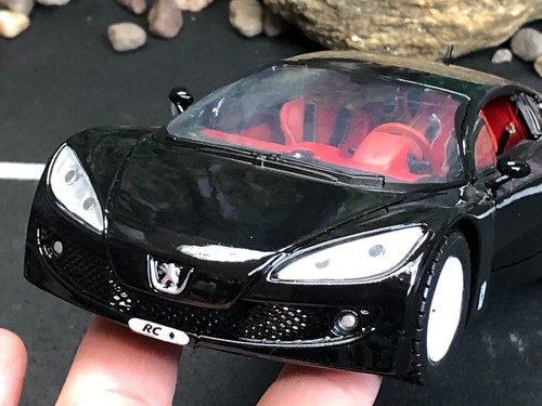 1:24 Diecast Car MOTORMAX BLACK PEUGEOT AC Ace Cards No. 73287 No Box - Picture 10 of 20