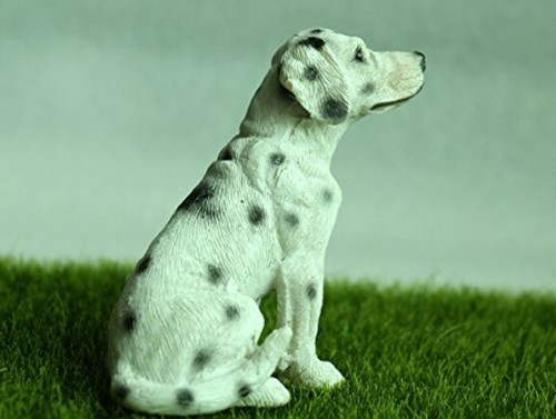 Dalmatian Dog Hand-Painted Resin Figurine/Statue, 2.76" Tall, Sitting Down 💎 - Picture 5 of 5