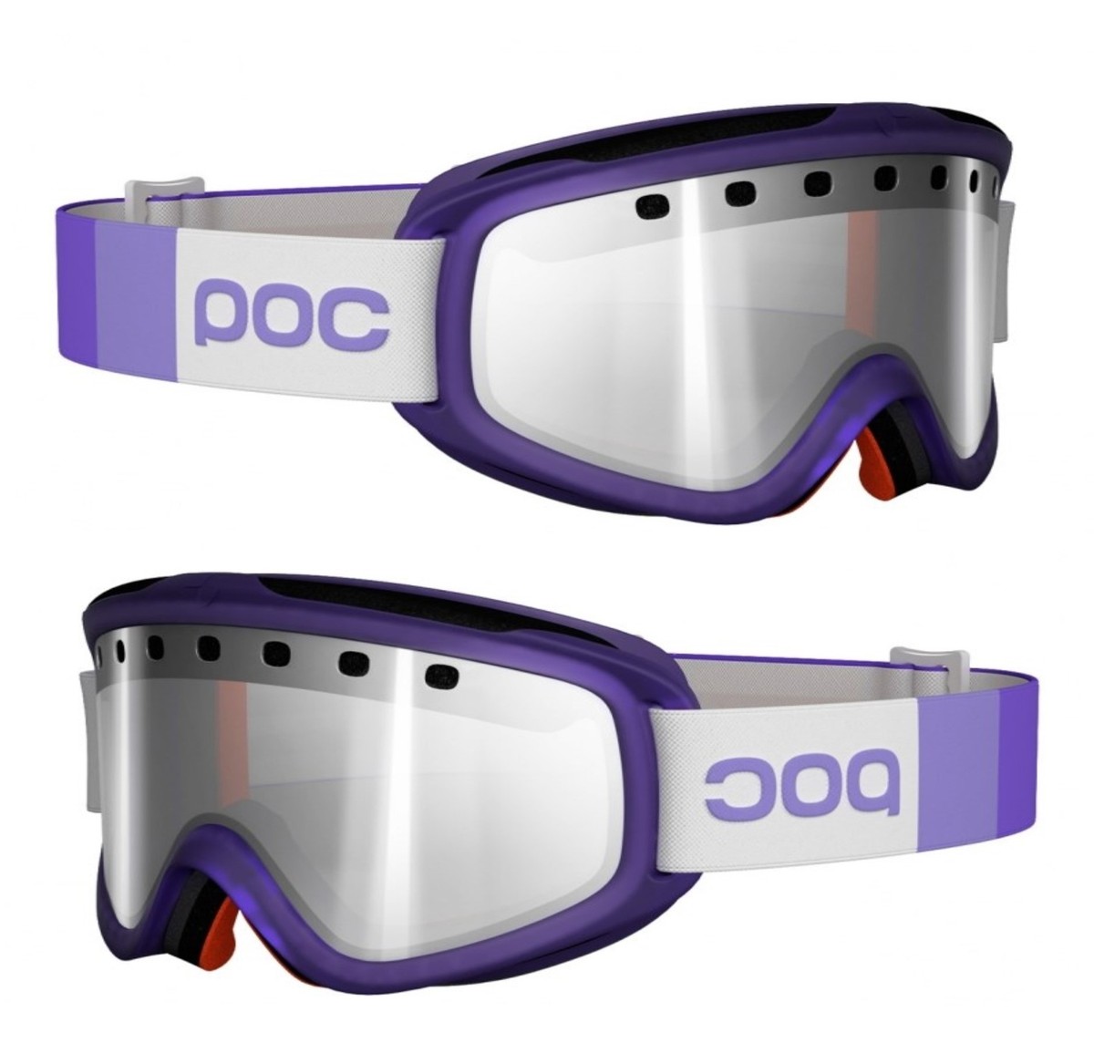 POC Iris Stripes Neon Purple Size S Ski Snowboarding Goggles X1340042 1602S