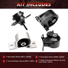 4x Engine Motor & AT Transmission Mount For 2001-2005 Honda Civic 1.7L 4 speed