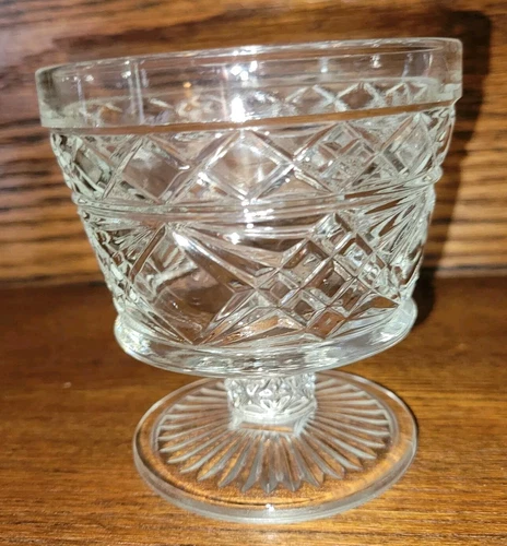 Vintage Anchor Hocking Clear Glass Dessert Cups Sherbet Dishes Set of 6