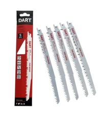 5 Dart Reciprocating Saw Blades Wood Long Recip Cutting Cut S1531L Blade Timber