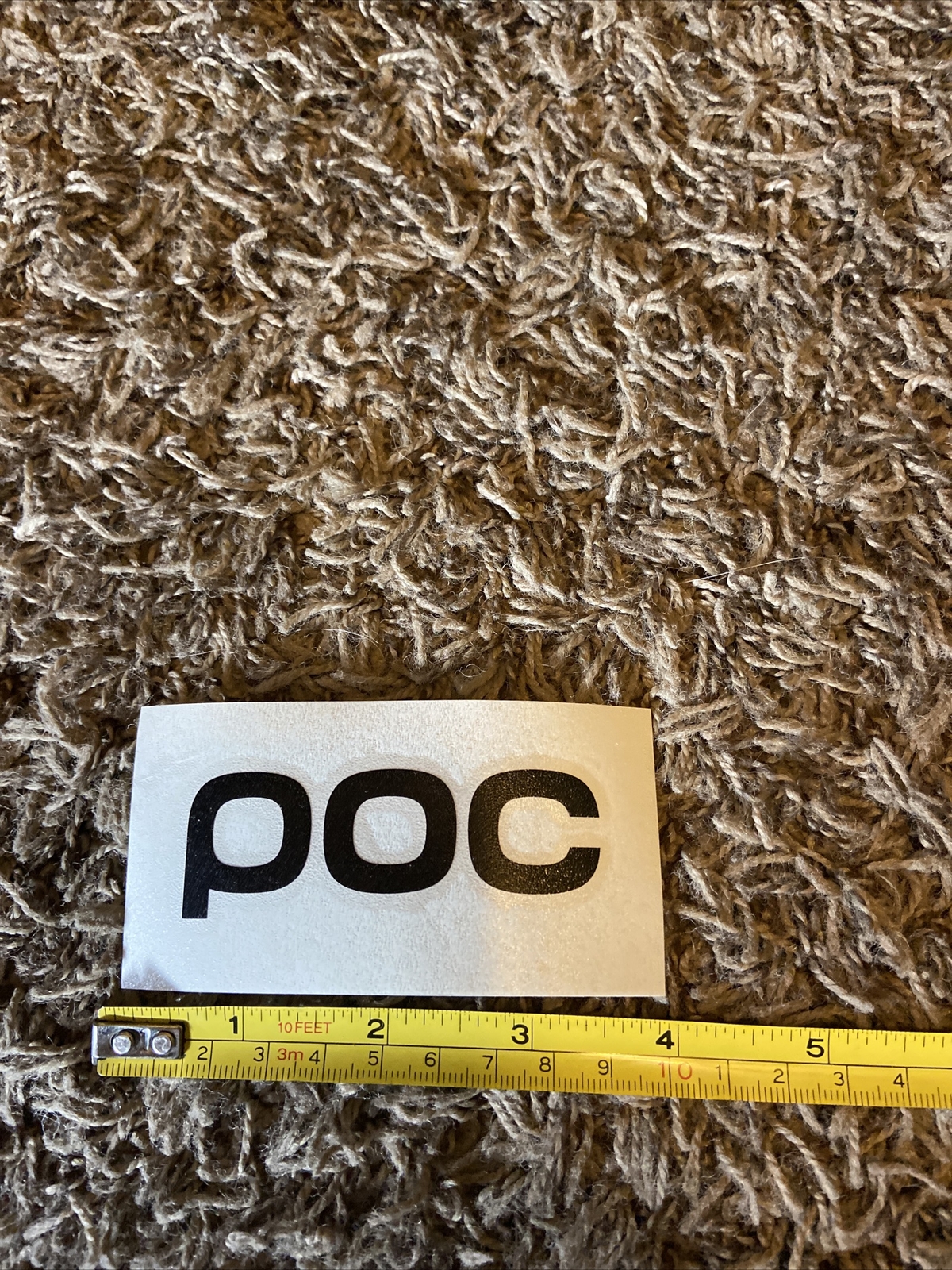 POC Sports STICKER Decal DIE CUT NEW Snowboard Ski Helmet Goggles Black ...