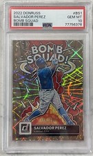 Salvador Perez 2022 Donruss Baseball Bomb Squad Holo /999 PSA 10 (Pop 2) 🔥