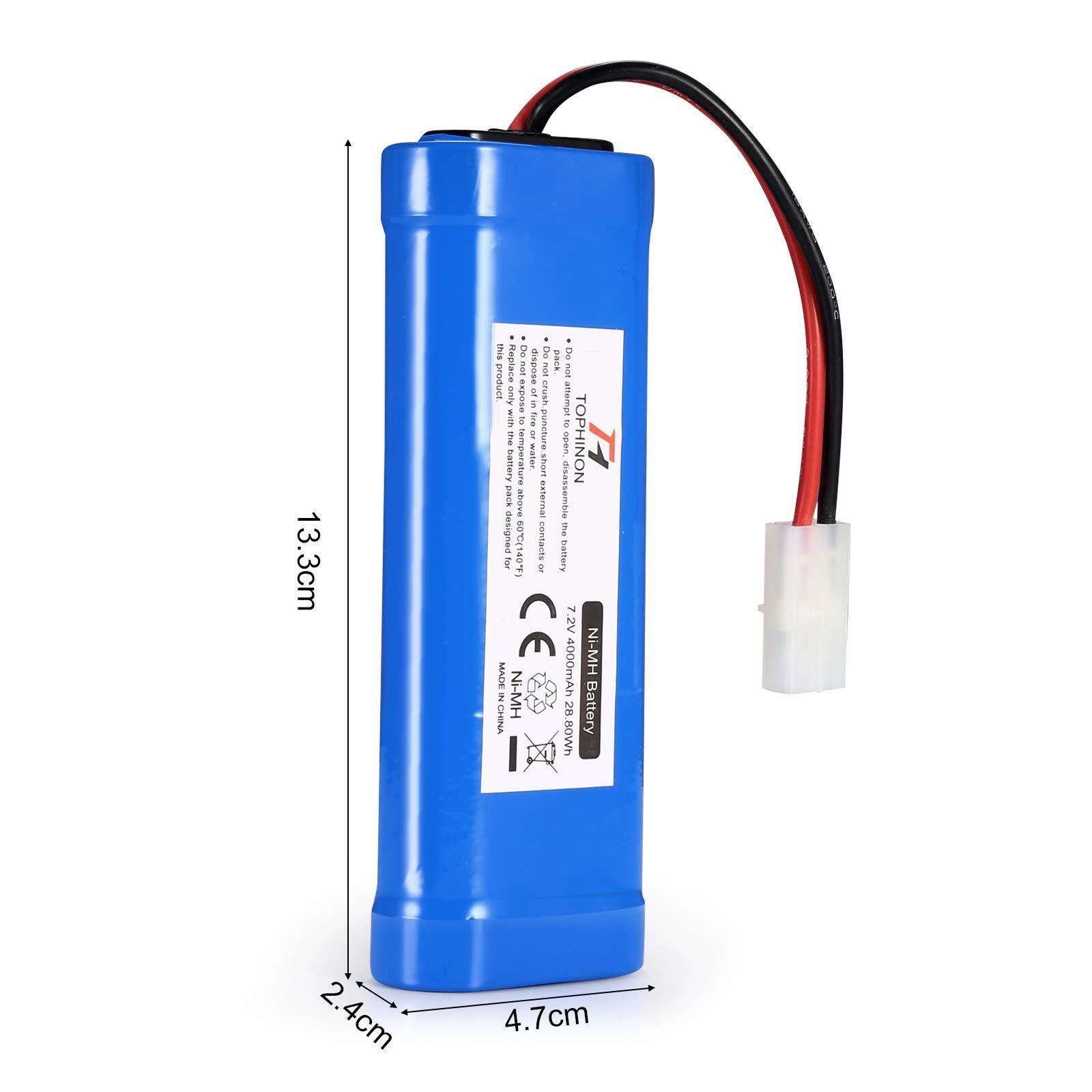 NiMH Akku 7,2V 4000mAh Batterie Tamiya Stecker für RC Auto Boot Spielzeug Akku