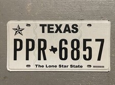EXPIRED TEXAS LICENSE PLATE THE LONE STAR STATE RANDOM LETTERS- NUMBERS FAIR 🤠