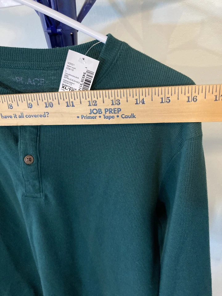 Camisa Térmica Children’s Place Juvenil XL 2 Botones Algodón Mezcla Poli Nueva Con Etiqueta Foto 4 de 4
