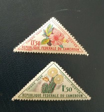 Cameroun - Flore - fleur - flower - triangle - neuf