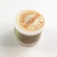 PEARSALL'S Gossamer Silk Olive Thread Fly Tying Material 45 Meter spools #13