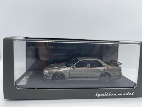 1:43 IGNITION Nissan Skyline 25GT Turbo ER34 GUN METALLIC 🩶 🔥🖤 Limited RARE - Picture 5 of 14