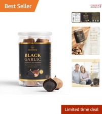 Exceptional Black Garlic 8.82 Oz - Fermented Superfood with Antioxidant Power