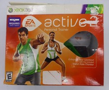 Sports Active 2 Kinect Personal Trainer Xbox 360 Game Arm Band Monitor Untested