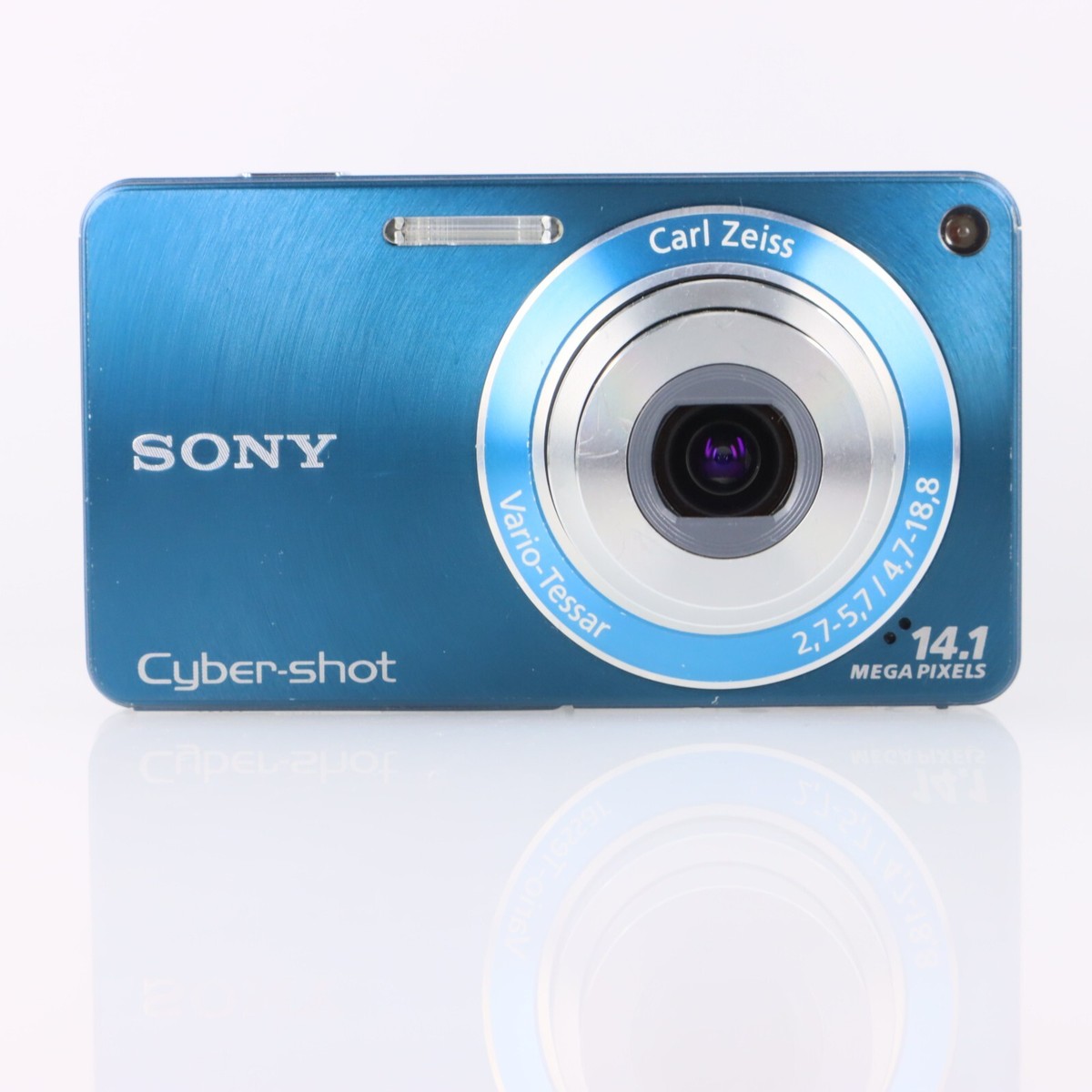 Exzellent] Sony Digitalkamera DSC-W350 Cyber Shot Blau 14.1