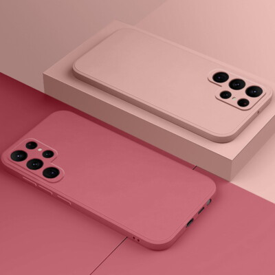 Phone Case For Samsung S24 S23 S22 Plus S21 A53 A54 Liquid Silicone Soft Cover