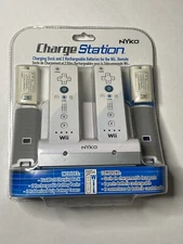 Nintendo Wii Nyko Charge Station Dock With Batteries Factory Sealed