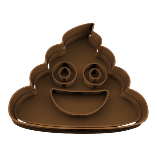 Poop Emoji Cookie Cutter.  Caca Cookie Cutter. Cutters for cookies, play doh, an - 第 1/1 張圖片