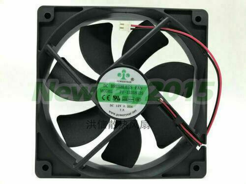 Ventilateur POWERYEAR PY-1225H12S - 12V, 0.35A, 120mm, 2 Fils, Neuf, Pour Refroidissement PC