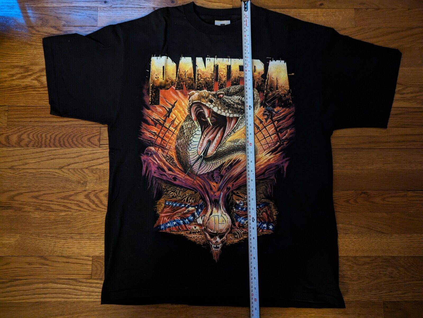 Vintage PANTERA US Tour Shirt Slayer Megadeth Whi… - image 3