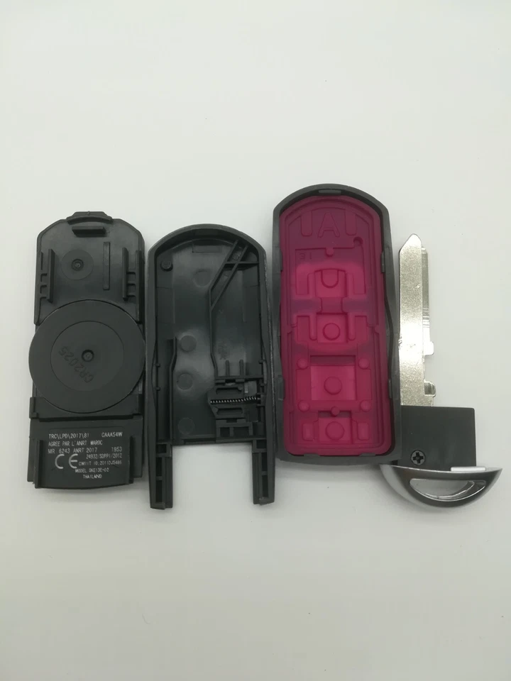 Carcasa de llave de repuesto 2* llavero para MAZDA 6 MAZDA 3 MX-5 MIATA WAZSKE13D01 2014-2018 Foto 3 de 4