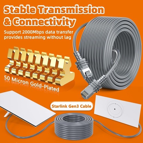 30FT 100FT 150FT Starlink Gen 3 Cable Extension Satellite Cable Repair Kit - 第 27/40 張圖片