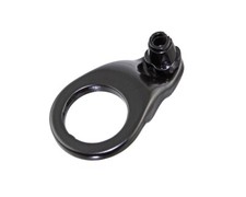 NEW ALLOY FRONT CABLE HANGER 1 W/ADJUSTER BLACK.