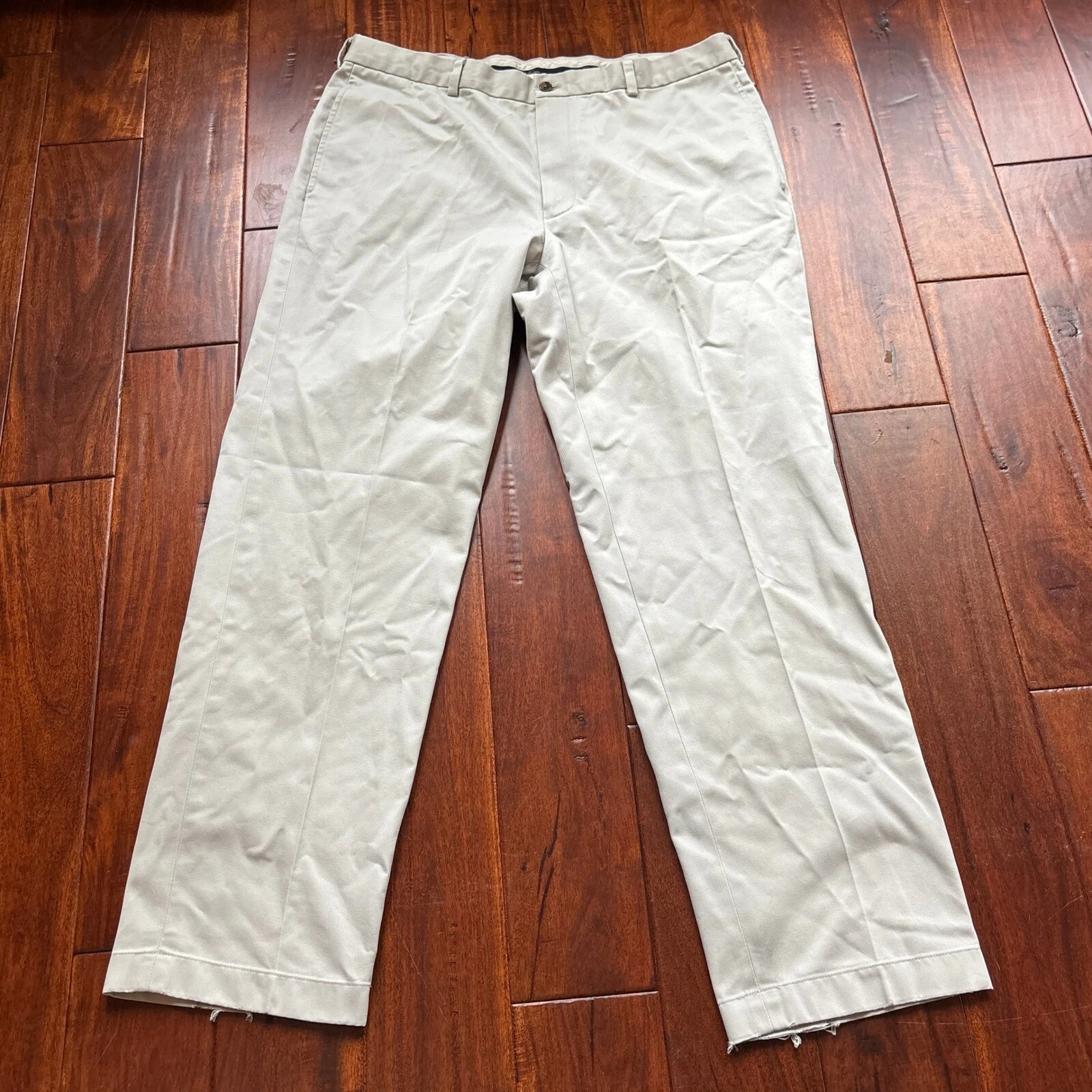 Brooks Brothers Pants Mens 38 x 32 Khaki Clark Advantage Chino Straight Leg