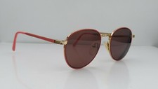 Vintage Student Pink Gold Metal Oval Sunglasses FRAMES ONLY