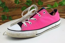 Converse All Star Youth Girls Shoes Size 4 M Pink Low Top Fabric