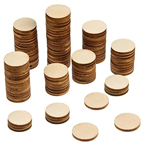 Small round 2024 wood pieces