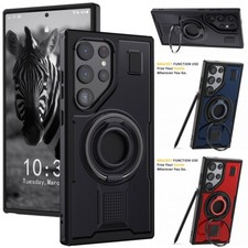 For Samsung Galaxy S24 Ultra FE 5G Shockproof Stand Phone Case Ring Holder Cover
