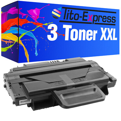 Laser Toner Kartusche Toner Patrone 3x XXL PlatinumSerie für Samsung ML-2850 ML2