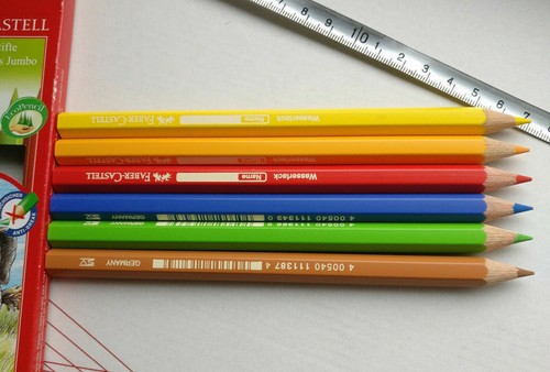VTG Caran D'Ache Yellow Orange Green Violet Heidi pencils L & C Hardtmuth Faber - Picture 68 of 93