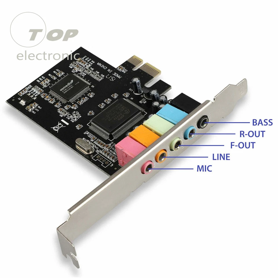 New PCI-E PCI Express 6 Channel 5.1 CMI8738 Audio Sound Card PC windows7/8 - Image 3 of 4