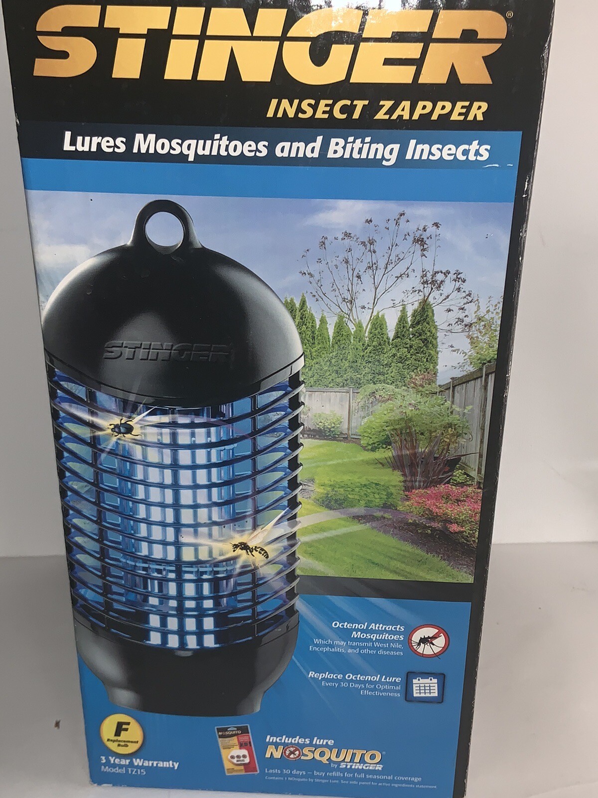 STINGER OUTDOOR FLYING INSECT KILLER TZ15 UP TO 1/2 ACRE COVERAGE NEW