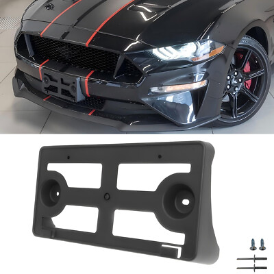 Front License Plate Tag Frame Mounting Bracket w/ HW For 2018-2023 Ford Mustang