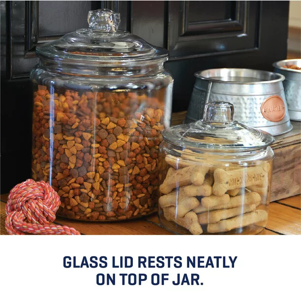 Anchor Hocking Heritage Hill Clear Glass Jar with Lid, 2 Gallon