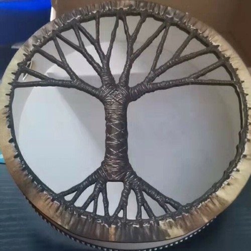 Shaman Drum Siberian Drum Spiritual Music Drum with Tree of Life Handmade Craft - Picture 3 of 9
