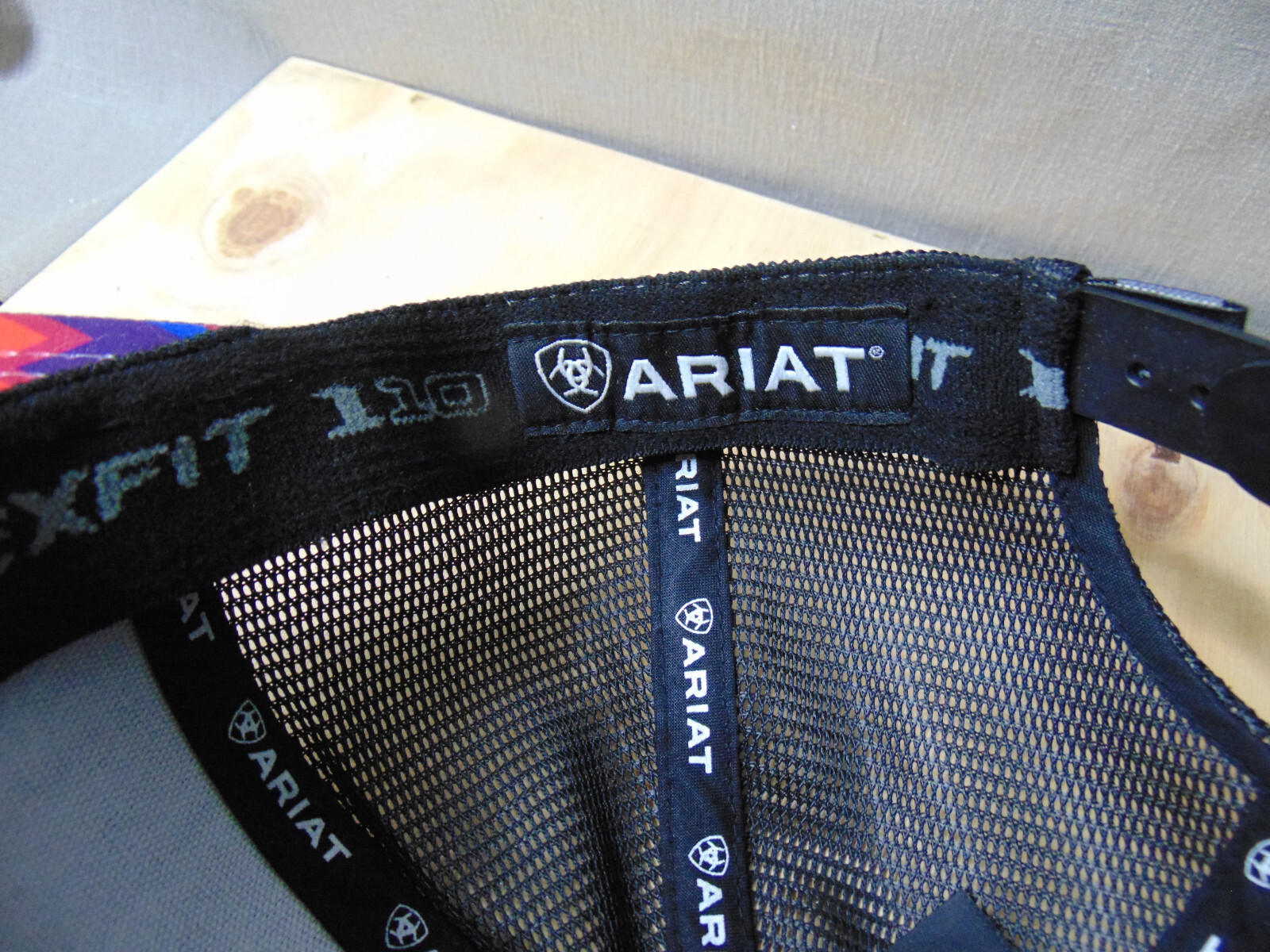 Ariat Fit Flex 110 Solid Corner Snapback Hat - Bl… - image 5