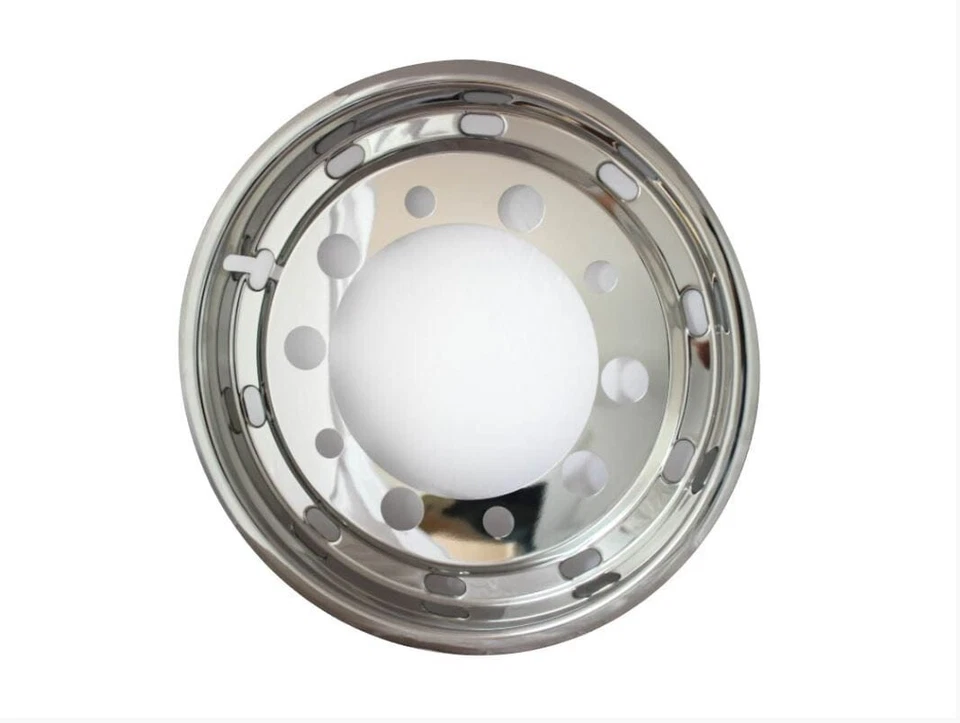 Felgenkappe Edelstahl Radblende Radkappe für Vorderachse LKW 22.5" 11.75" 2 Stk - Bild 4 von 4