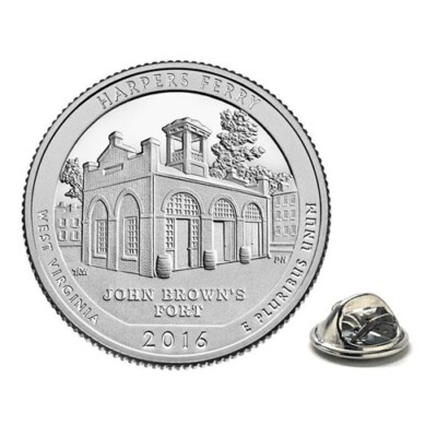 Lapel Pin Harpers Ferry National Historical Park Coin Pin Uncirculated Coin 2016