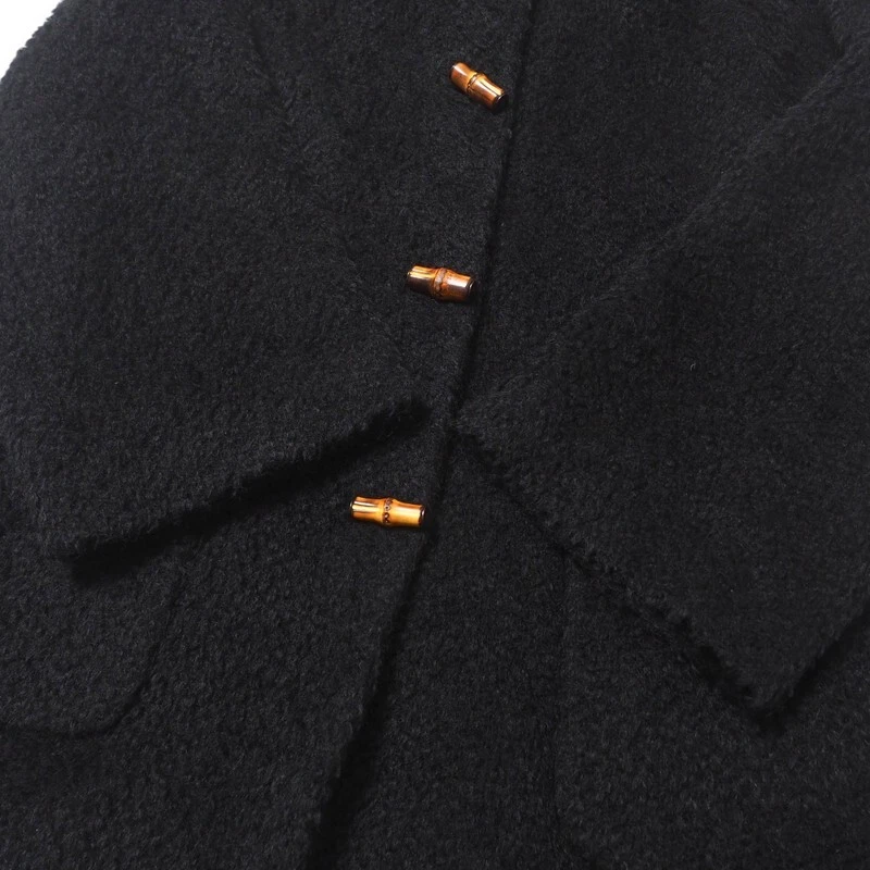 Cappotto Gucci Duffel come nuovo taglia 38 cappotto Boa con bottoni bambù mohair e lana...