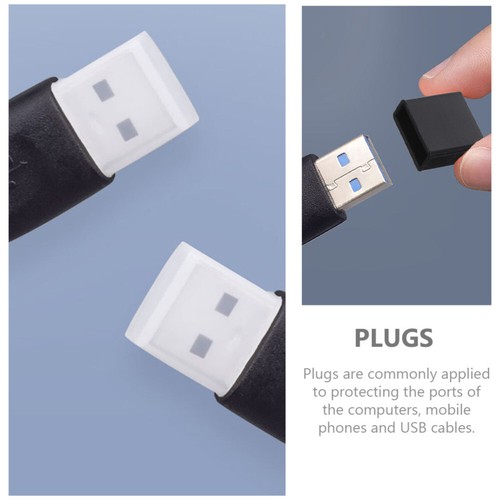 30pcs Silicone Anti Stopper Usb Cover Caps Outlet Covers Proofing USB Cover - Photo 2/12