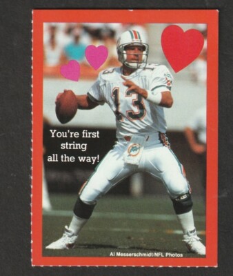 Vintage 1990's NFL Quarterback Club Valentines  Cards AG24 Marino Elway Aikman