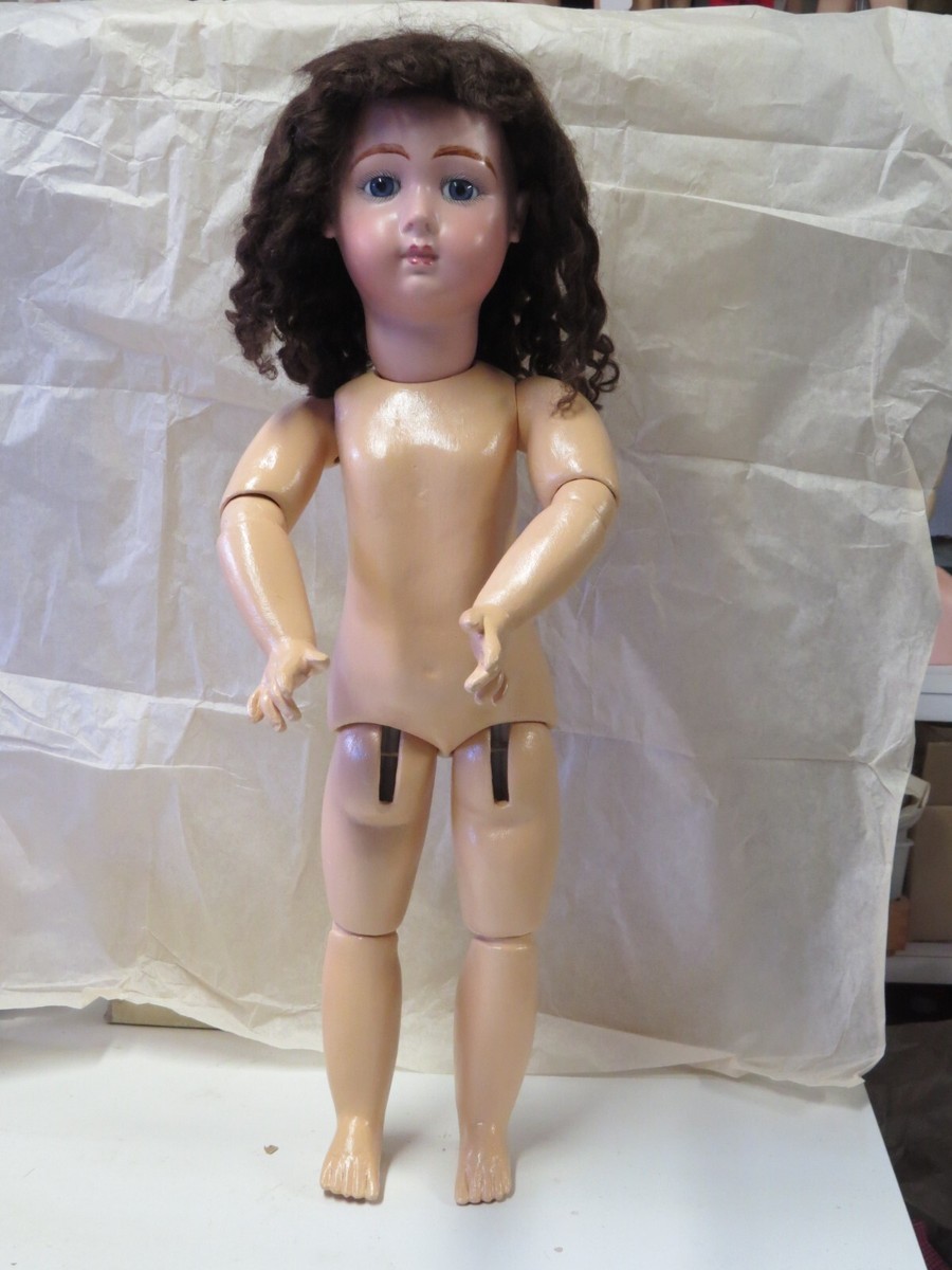 Reproduction Poupée Ancienne JUMEAU 62 Cm - Tête Biscuit - 'Triste' Ou 'Longue Face'