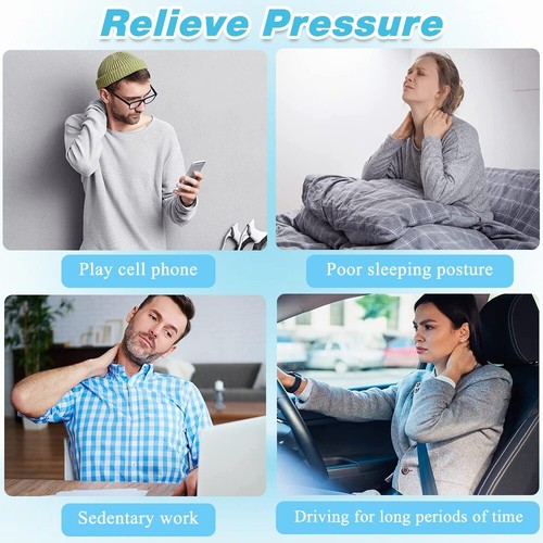 Head Neck Traction Stretcher Cervical Brace Pain Relief Adjustable Device Home - Picture 12 of 16