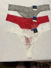 INC international concepts Plus Lace Thongs 3 Pair Multicolor Size XL, 24 RSW
