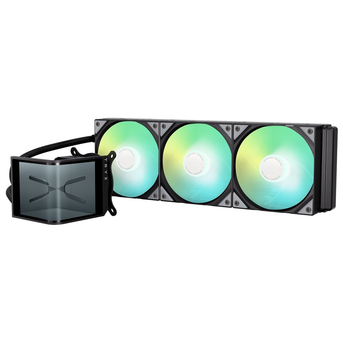 TRYX PANORAMA SE ARGB 360 Black Liquid Cooler With Curved Amoled
