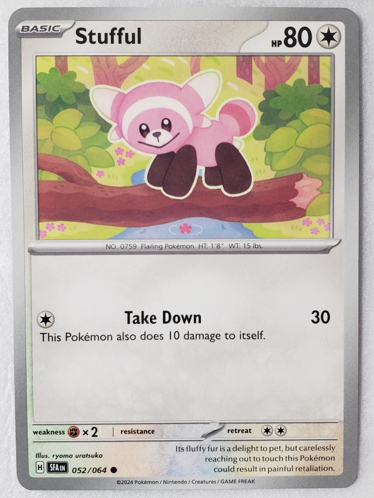 Stufful 052/064 NM / M - Shrouded Fable Pokemon Card - $2 Combined Shipping