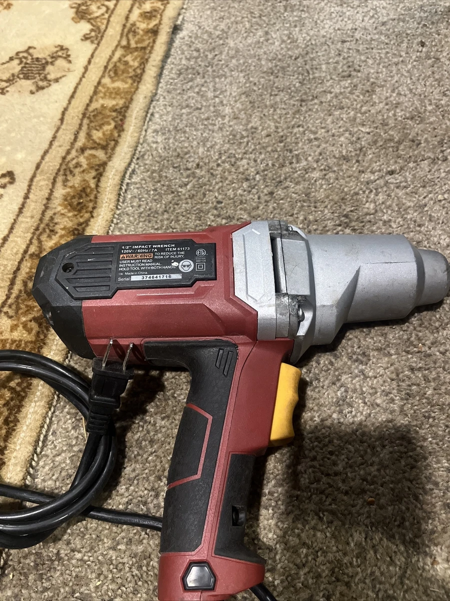 Chicago Electric 1/2 Heavy Duty Electric Impact Wrench Amp, 58 OFF
