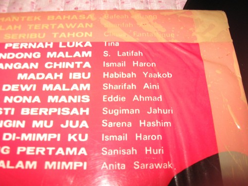 Rare Malay Vinyl LP IRAMA 70 RAFEAH S.AINI TINA SANISAH EDDIE ISMAIL ANITA #EMI - Picture 3 of 4